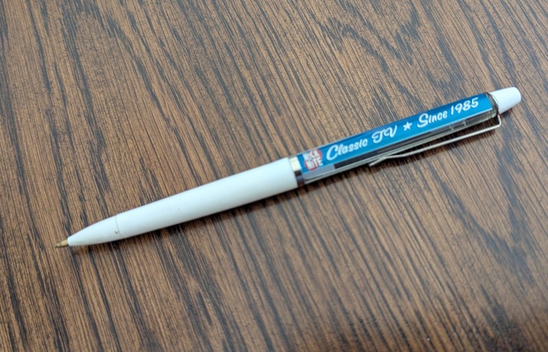 Nick At Nite Classic TV Souvenir Eskesen Souvenir Floaty Pen 1985 Denmark Made