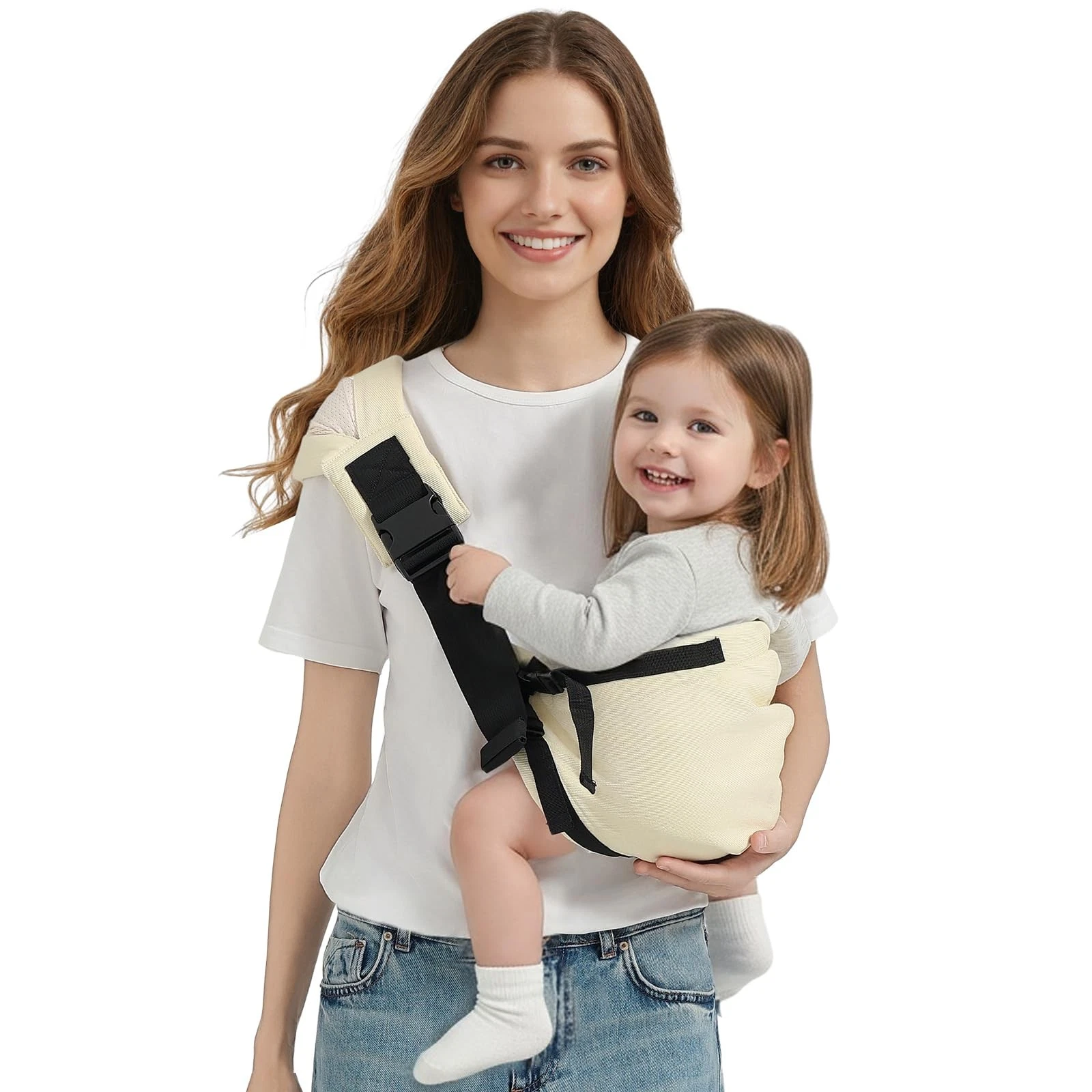 Toddler Sling Carrier, Adjustable Baby Carrier Sling 8-40 lbs, Lightweight To...