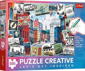 NEW TREFL Jigsaw Puzzle 500 Pieces Coloring Creative Greetings from London