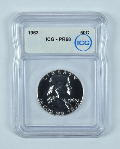1963 Franklin Half Dollar PR68 ICG *9071