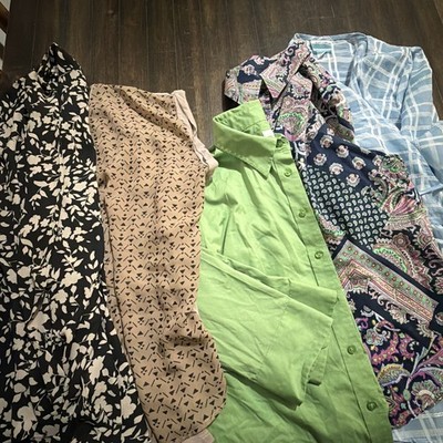 Women's Sleeveless Blouses mixed brands lot of 4 size XL
