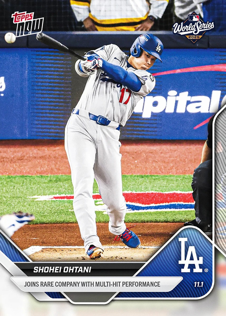 Shohei Ohtani Multi Hit World Series Game 7 2025 MLB Topps NOW