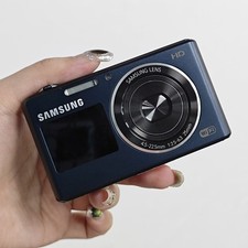 Samsung DV150F Digital Camera 16.2MP 5x zoom Selfie Dual LCD Screen Blue 90 NEW