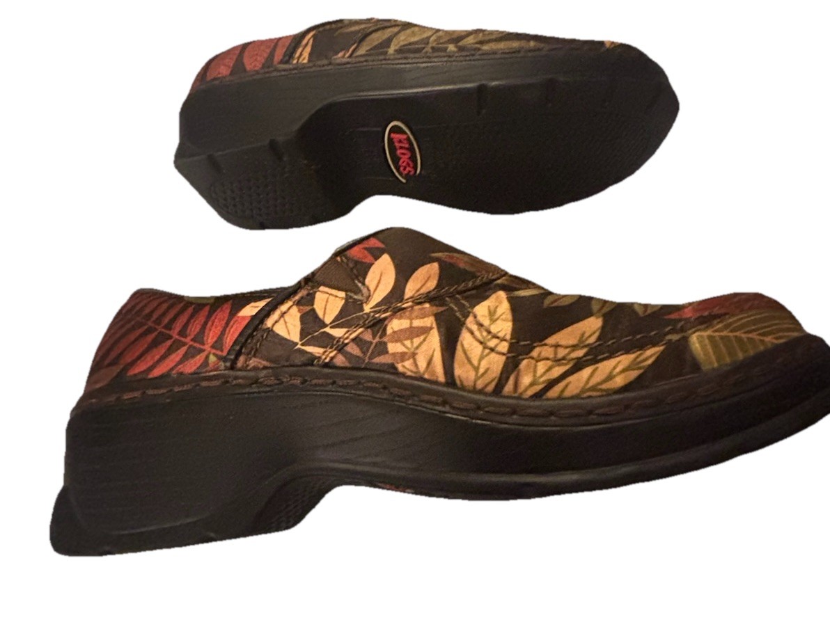Klogs Colorful Fall Leaf Pattern Slip Resistant B… - image 3