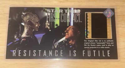 Star Trek First Contact Resistance Is Futile Original Film Cel Card~1997~#31916