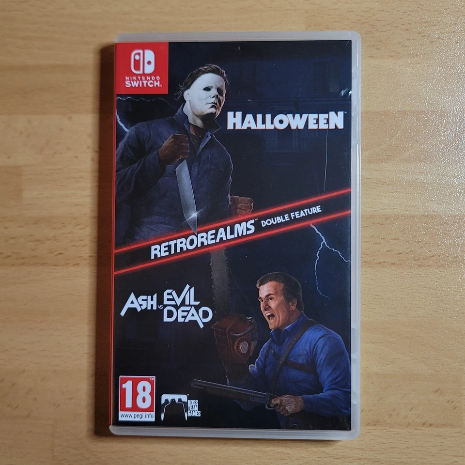 Halloween Ash vs Evil Dead RetroRealms Double Feature Nintendo Switch + CARTE, foto 1 di 4