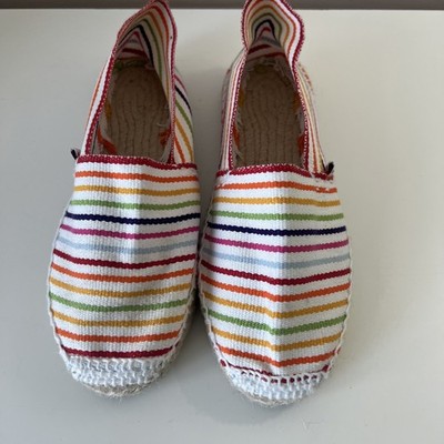 NWOB ALPARGATUS Womens Espadrilles Multicolor Rojo Made in Spain EU/37