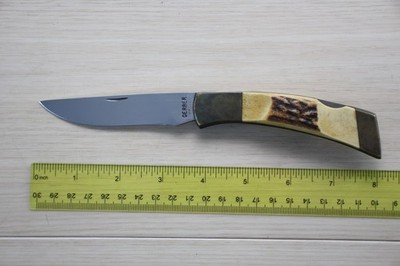 ガーバー Folding Sportsman Drop point ケース付き Vintage Gerber Folding Sportsman II FS2 Stag Handle Lockback Knife