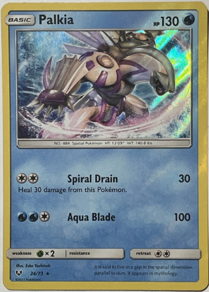Pokemon -   Shining Legends - 24/73 - Palkia - Holo Rare - NM/M