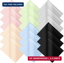 18 Pack Microfiber Cleaning Cloths 7" x 6" Multicolor Glasses Cleaning Cloth f