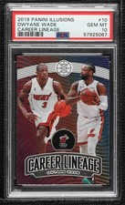 2019-20 Panini Illusions Career Lineage Dwyane Wade #10 PSA 10 GEM MT HOF 03rx