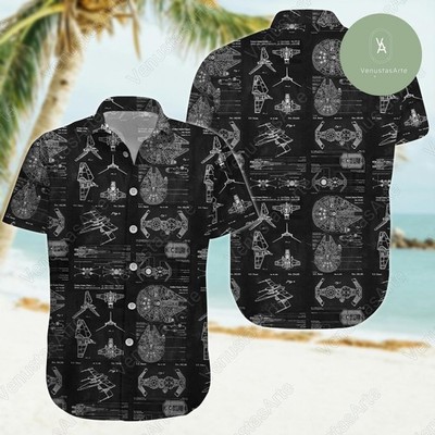 Star Wars Hawaiian Button Shirt for Men Aloha Birthday Gift