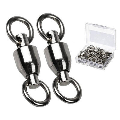 #ad AMYSPORTS Barrel Ball Bearing Swivel Saltwater Rolling Fishing Swivels Stainl... $15.89