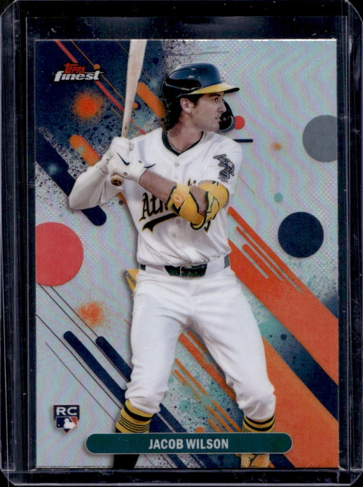 2025 Topps Finest Jacob Wilson Common RC Refractor Rookie #61 Athletics