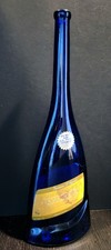 Decanter bottiglia vino Chardonnay/Pinot Grigio Gaetano D'Aquino 19" blu cobalto