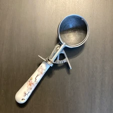 Ice Cream Scoop Vintage Ceramic Floral Handle Unbranded Kitchen Gadgets Utensils
