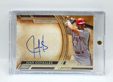 Juan Gonzalez 2015 Topps Tier One Acclaimed #AA-JG  Autograph Auto /299 Rangers