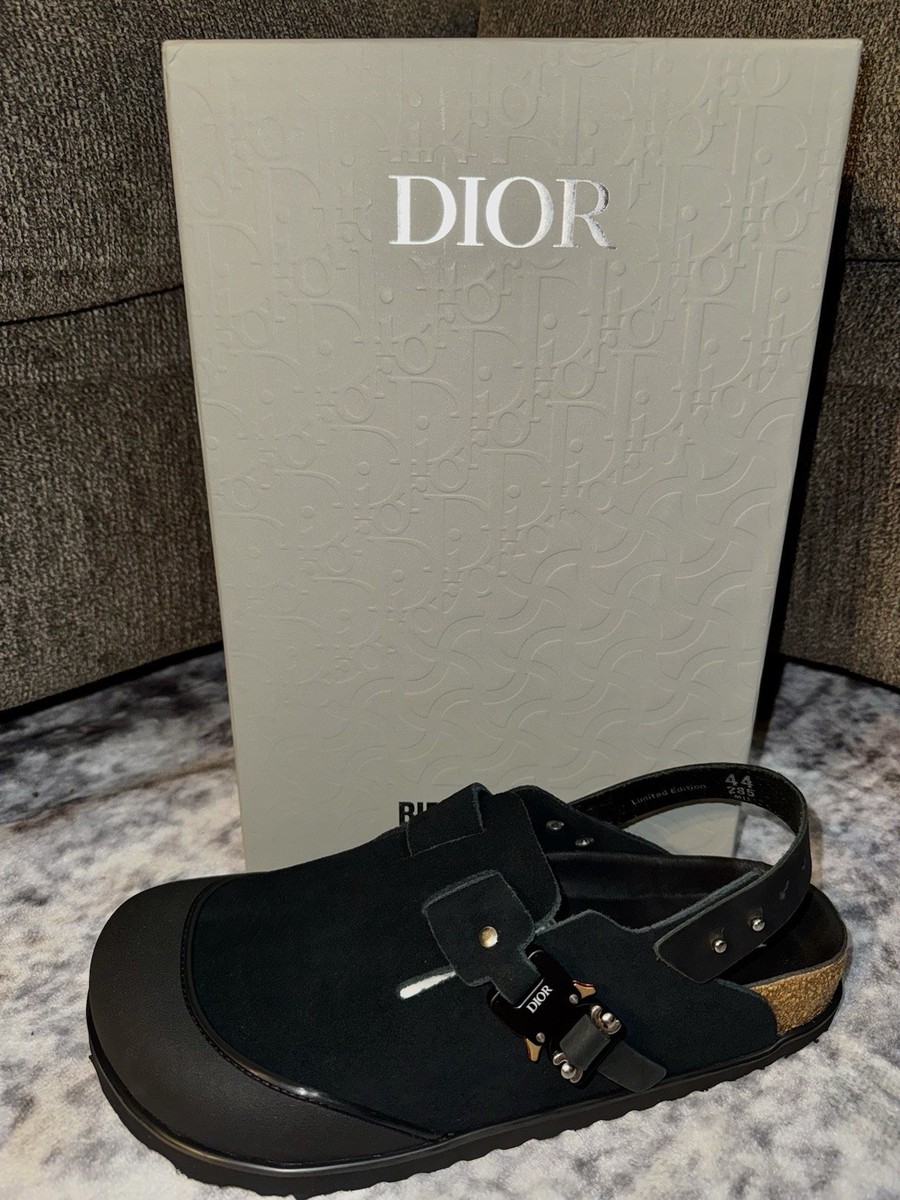 Dior x Birkenstock Tokio Mule Sandals — Black Suede, Limited
