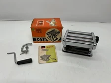 Vtg Egea Lusso 160 Made in Italy Hand Crank Pasta Maker Noodle Used W/ Box