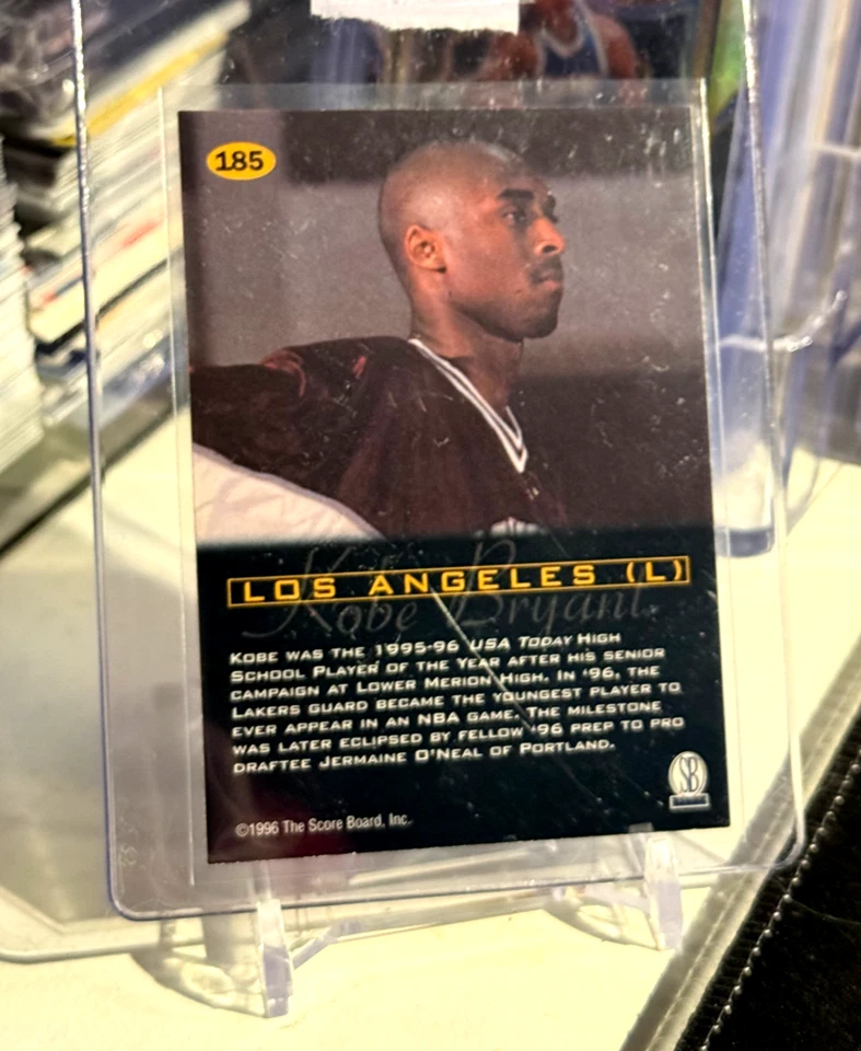 1996 Score Board All Sport PPF - Kobe Bryant #185 - MINT - PACK FRESH 🔥 - Image 2 of 2