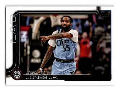 Derrick Jones Jr. 2025-26 Topps #148 Los Angeles Clippers Centered Mint to Gem