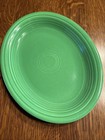 Vintage Fiesta Medium Green 12" Oval Serving Platter  HLCo  Made in USA
