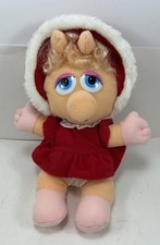Vintage Baby Miss Piggy Christmas Plush 10 Muppets Babies 1987 Jim Henson k