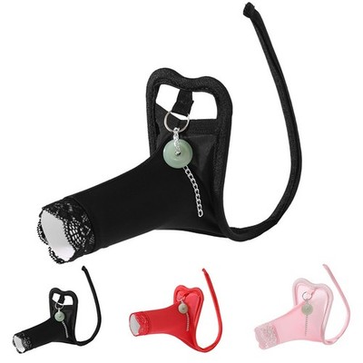 Spitze C-String Unterwäsche Sissy Höschen Festivals Farbe Schwarz Brandneu Zustand