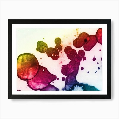 Alcoholic Ink Is Morning Glory 1 Ar gerahmtes Wandbild Poster Leinwanddruck Bild