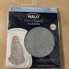Halo Sleepsack Swaddle for Newborns 3 Way Adjustable Safe Sleep Heather Grey