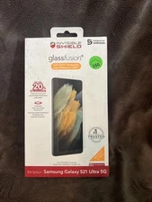 ZAGG InvisibleShield GlassFusion+ Scr Protector with D3O Coating for Samsung...