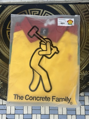 #ad Lil Yachty Concrete Boys Working Man Raglan Polo Shirt Men#x27;s Size XL Fast Ship $269.00