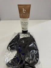 Beauty by Earth Self Tanner with Tanning Lotion & Exfol MITT Fair To Medium