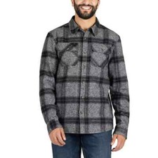 Colorado Clothing Men's Flannel Shirt, Black, M
