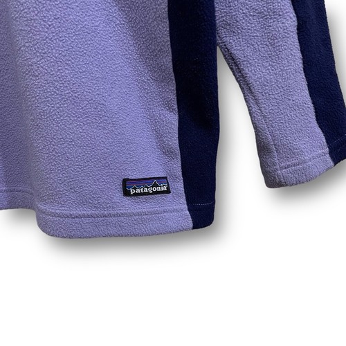 Vintage Patagonia Youth Girls 1/4 Zip Fleece Pullover Sweatshirt Purple Large - Picture 3 of 5
