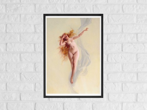 Impresión de póster de arte de pared desnudo Dawn Vintage 1883 por Luis Ricardo Falero A3 A4 A5 - Imagen 2 de 6