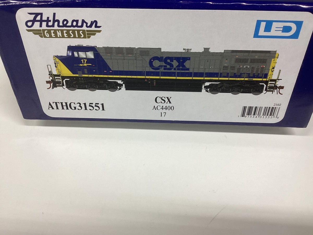 Athearn #G31551 HO scale “CSX” AC 4400 DCC & SOUND READY Rd