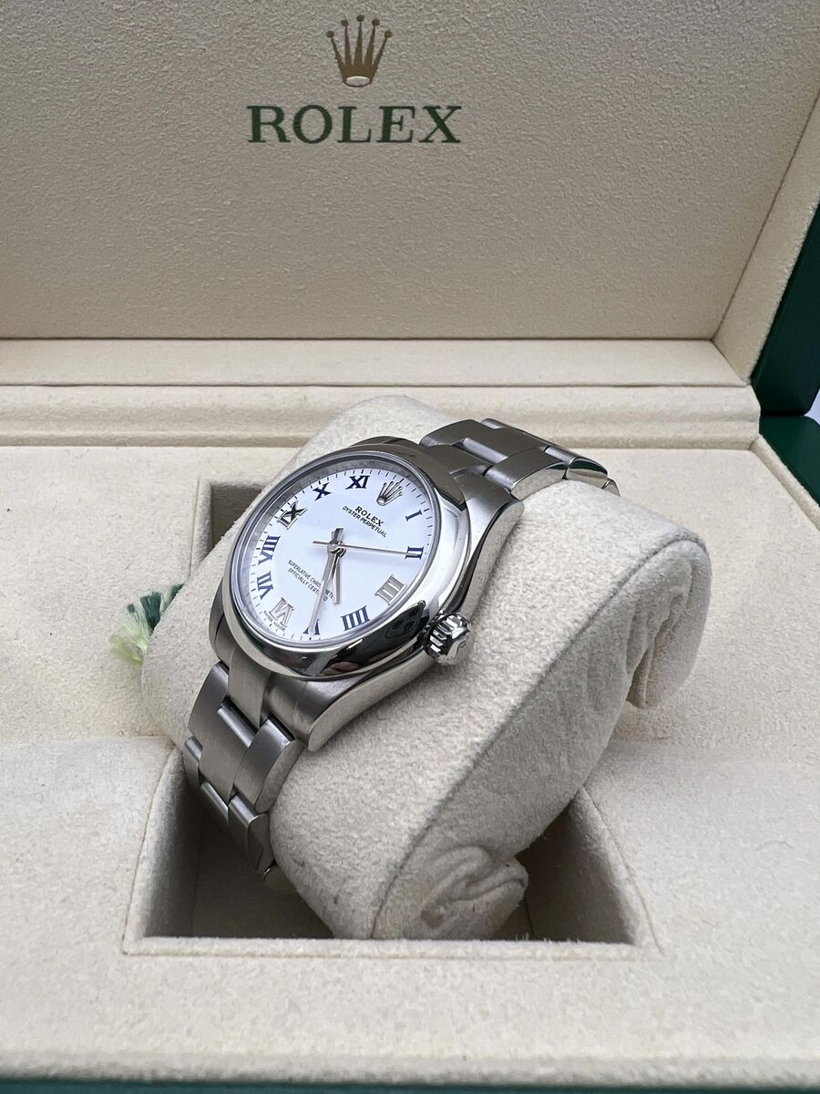 Rolex Oyster Perpetual 31mm MidSize 177200 Roman White Dial Rolex Oyster Perpetual 31mm MidSize 177200 Roman White Dial