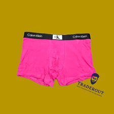 Calvin Klein CK 1996 men fuschia pink cotton stretch trunk underwear size M