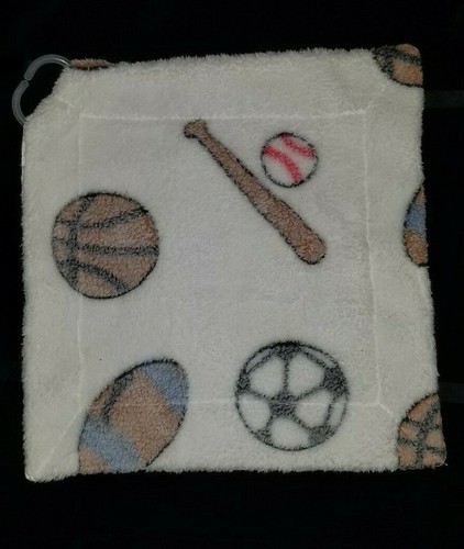 Stephan Baby Sports Ring Lovey Security Blanket NuNu Minky Soft Ball Soccer
