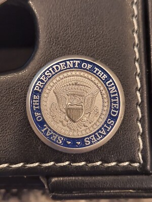 Business Card Holder Golf Leather The President Of The United States Seal