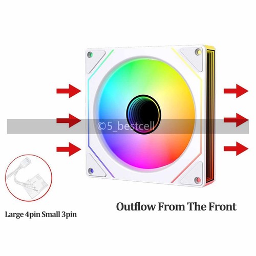 LOVINGCOOL Prism7 ARGB 12cm Desktop PC Computer Case CPU Cooling Fan Air Cooling - Photo 6/11