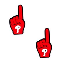 MLB Philadelphia Phillies Baseball Team For Crocs Shoe Charms Jibbitz - 2 Pieces