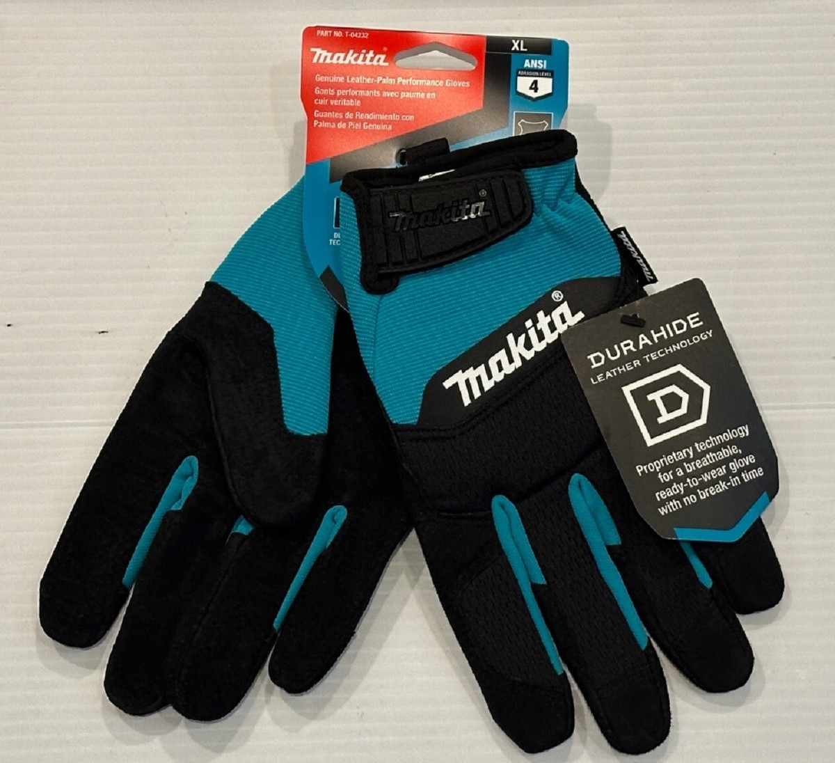 マキタ グローブ Makita MAKITA T-04232 100% Genuine Leather‑Palm Performance Gloves (X
