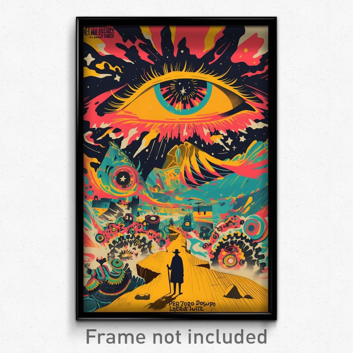 Mexican Movie Poster - Zany Desolation (Mexico Psychedelic Art