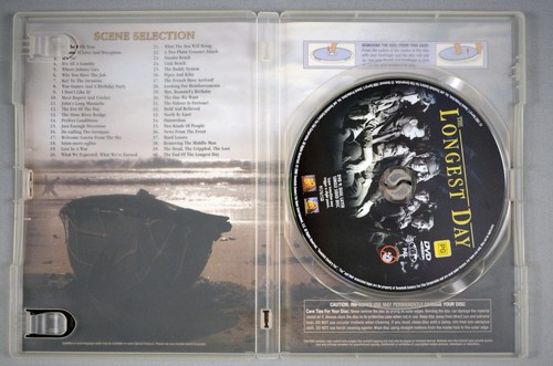 THE LONGEST DAY John Wayne Richard Burton 1962 OOP WW2-D-DAY Aus DVD - Picture 3 of 3
