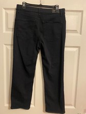 EXPRESS Women  s BLACK Denim High Rise Straight Ankle Jeans  Size 10R