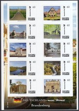 Briefmarke Individuell ** Deutschland-meine Heimat Brandenburg Bogen postfrisch