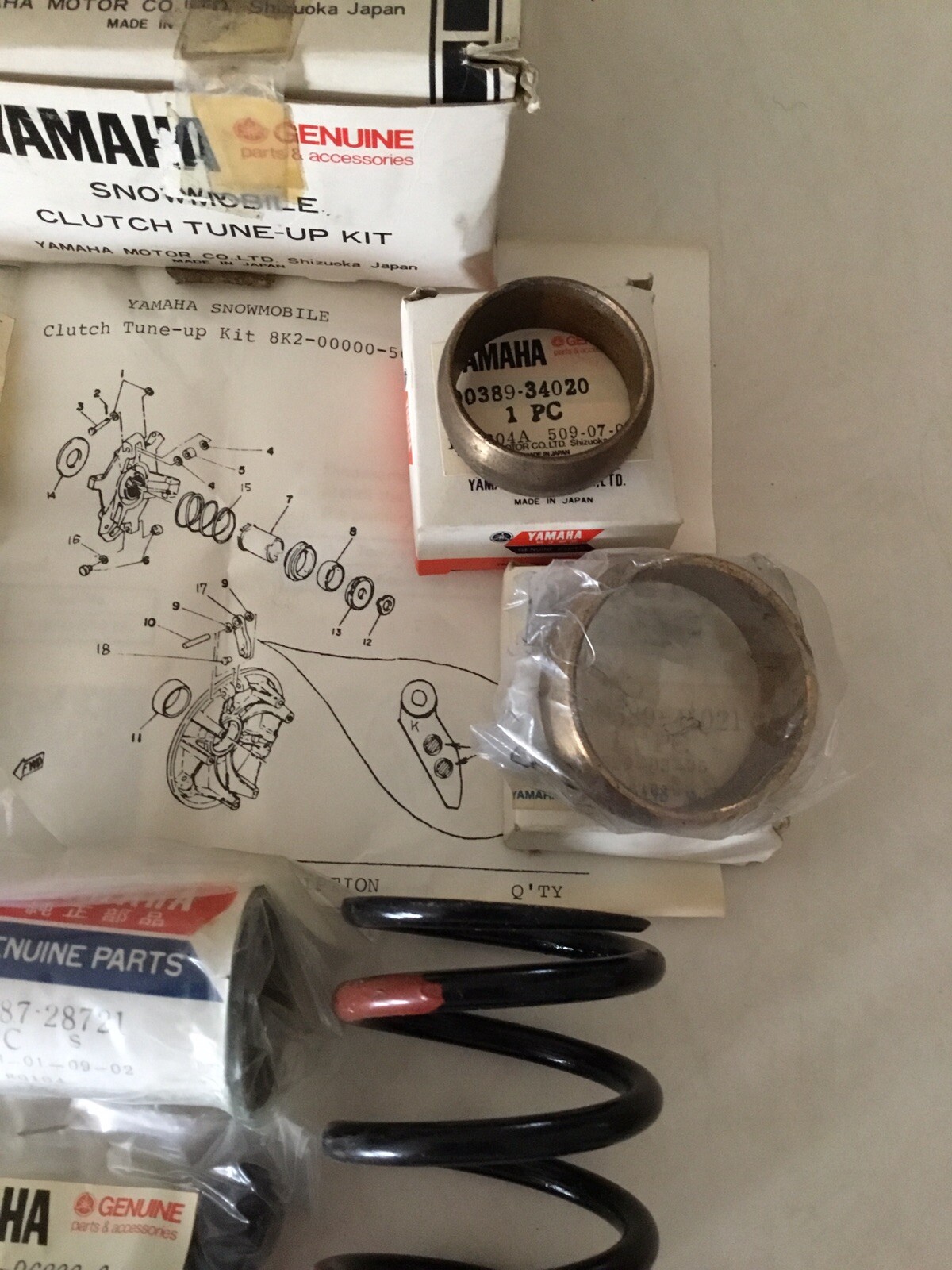 Nos Yamaha Srx 440 Clutch Tune Up Kit 8K20000050 eBay