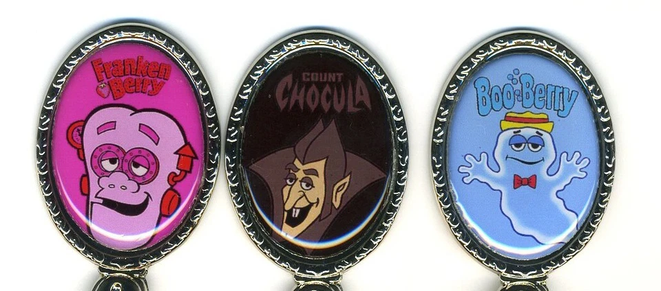 Franken Berry, Count Chocula & Boo Berry 3 Collectible Spoons - Image 2 of 3